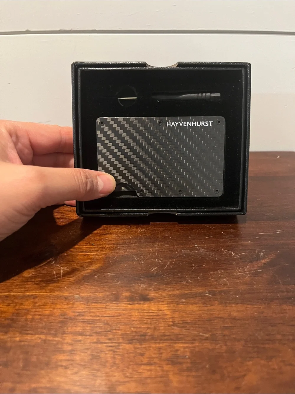 Hayvenhurst Carbon Fiber Wallet Card - Black